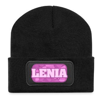 Gift for Lenia - Recycled Patch Beanie - black - Front