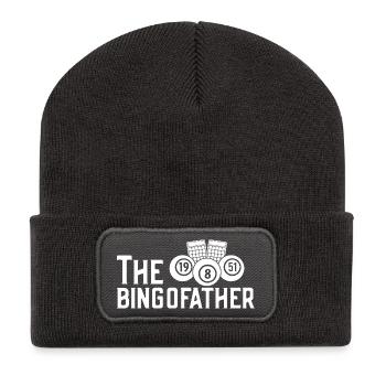 Joueur de bingo Le Bingofather Bingo - Beanie recyclé à patch - charbon - Devant