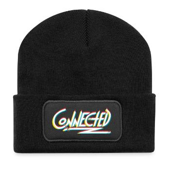 Connected_white_prism - Recycled Patch Beanie - black - Front