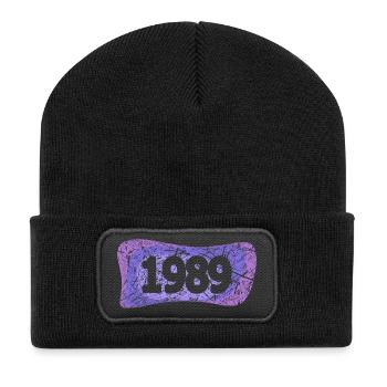 Réunion de classe 1989 - Beanie recyclé à patch - noir - Devant