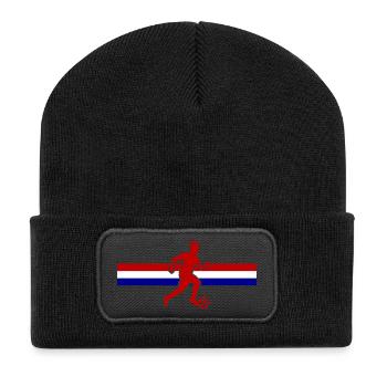 Soccer Pays-Bas Soccer Hollande - Beanie recyclé à patch - noir - Devant
