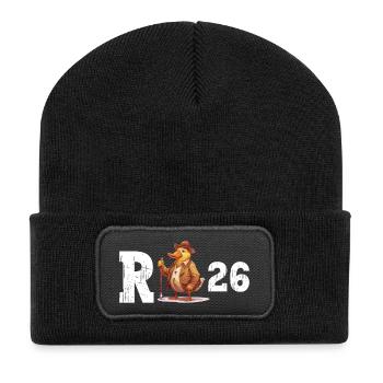 Pension 2026 Duck Pensioner Retired Funny - Recycled Patch Beanie - black - Front