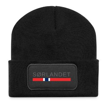 Südnorwegen - Recycelte Patch Beanie - Schwarz - Vorne