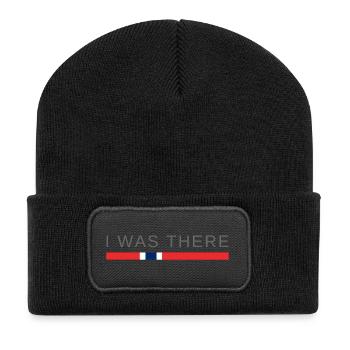 Norwegen | Ich war dort - Recycelte Patch Beanie - Schwarz - Vorne