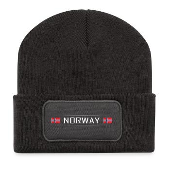 Norvège Drapeau Norvège Scandinavie - Beanie recyclé à patch - charbon - Devant