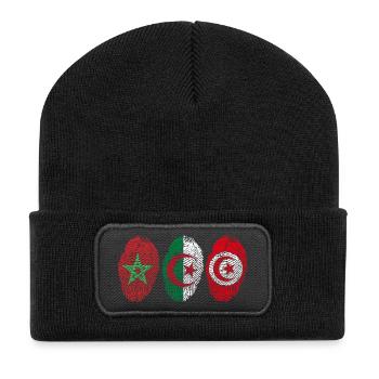 MAGHREB UNITED المغرب LOGO - Recycled Patch Beanie - black - Front