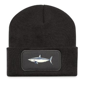 Shark Mako Marrajo - mako shark - requin - Recycled Patch Beanie - dark grey - Front