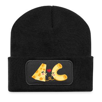 Fromages et nouilles Parfaits Ensemble - Beanie recyclé à patch - noir - Devant