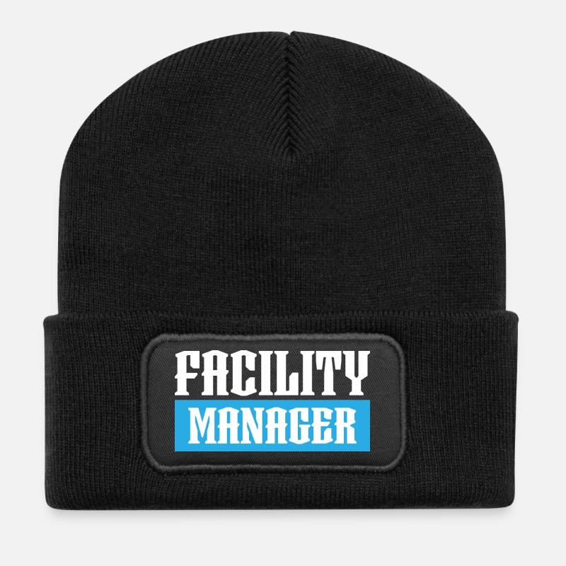 facility manager tshirt schwarz - Recycelte Patch Beanie - Schwarz