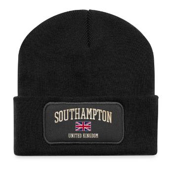 Vintage Southampton - Recycelte Patch Beanie - Schwarz - Vorne