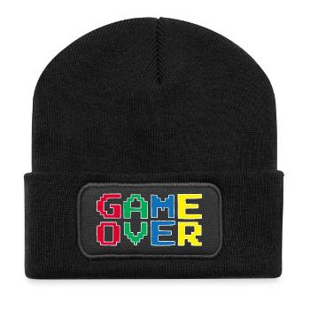 Vintage video game - Recycled Patch Beanie - black - Front