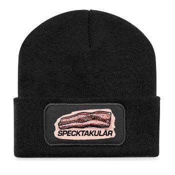 Specktakulär.  - Recycelte Patch Beanie - Schwarz - Vorne