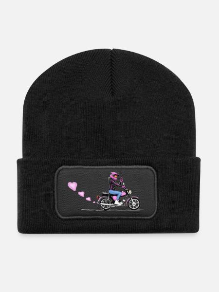 Samson Fille - Beanie recyclé à patch - noir