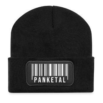Panketal Strichcode - Recycelte Patch Beanie - Schwarz - Vorne