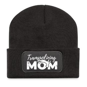 Trampoline Jumper Maman - Beanie recyclé à patch - charbon - Devant