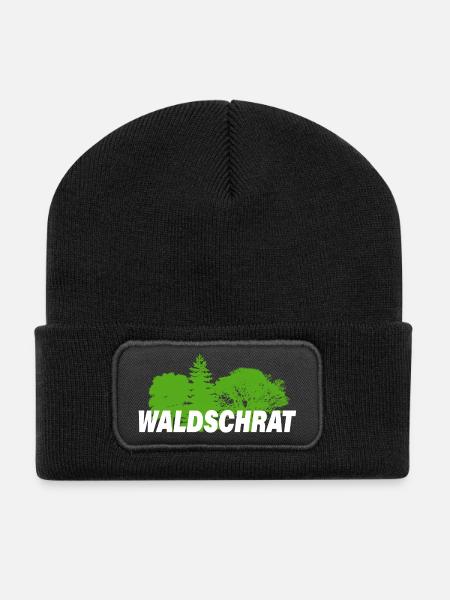 WALDSCHRAT - Recycelte Patch Beanie - Schwarz