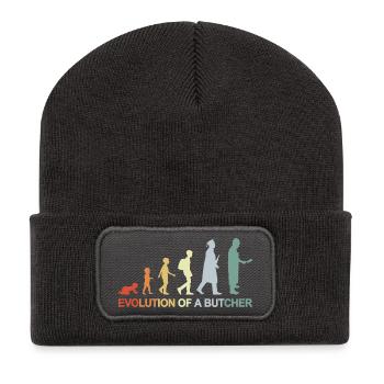 Vintage Butcher Evolution - Recycled Patch Beanie - dark grey - Front