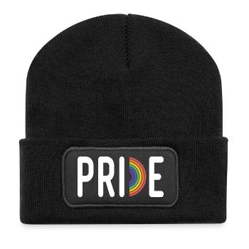 LGBT Pride Month - Pride. Rainbow Flag - Recycled Patch Beanie - black - Front