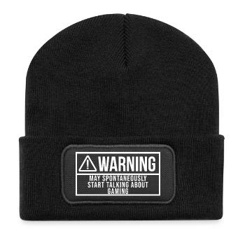 Jeu - Beanie recyclé à patch - noir - Devant