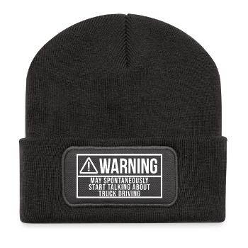 Truck Driver - Recycled Patch Beanie - dark grey - Front