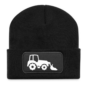 bagger - Recycelte Patch Beanie - Schwarz - Vorne