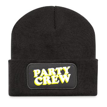 Équipe de fête - Beanie recyclé à patch - charbon - Devant
