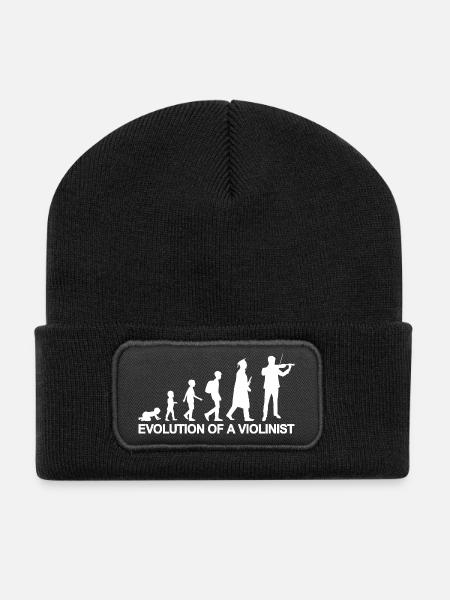 Entwicklung eines Violinist - Recycelte Patch Beanie - Schwarz