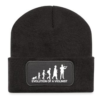 Development of a violinist - Recycled Patch Beanie - dark grey - Front