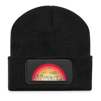 Munich - Vintage Logo - Sunset MUNICH - Recycled Patch Beanie - black - Front