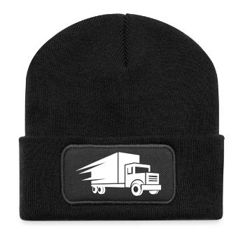 Logo du camion - Beanie recyclé à patch - noir - Devant