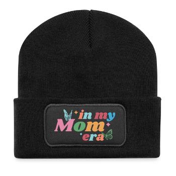 In My Mom Era – Colorful & Playful - Recycled Patch Beanie - black - Front