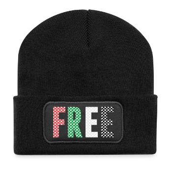 free Palestine - Recycled Patch Beanie - black - Front