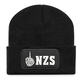Déclaration antifasciste antifa FCK NZS - Beanie recyclé à patch - noir - Devant