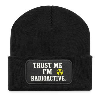 Fier - Beanie recyclé à patch - noir - Devant