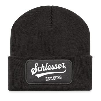 Locksmith 2026 Apprenticeship Profession Locksmith Apprentice - Recycled Patch Beanie - dark grey - Front