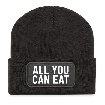 All You Can Eat - Recycled Patch Beanie - dark grey - Front