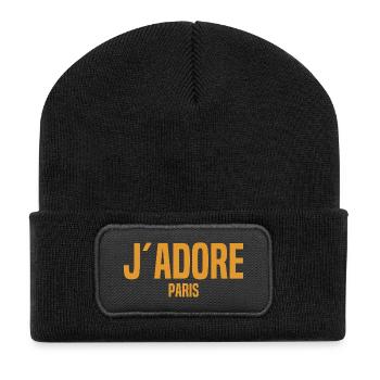 J´Adore Paris - I love Paris - France - Frankreich - Recycled Patch Beanie - black - Front