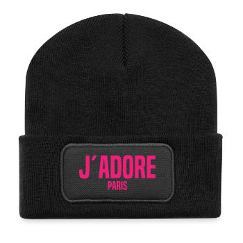 J´Adore Paris - I love Paris - France - Frankreich - Recycled Patch Beanie - black - Front