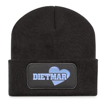 Gold Dietmar - Recycled Patch Beanie - dark grey - Front