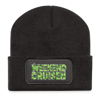 Rencontre automobile de la scène de tuning de croisière du week-end - Beanie recyclé à patch - charbon - Devant