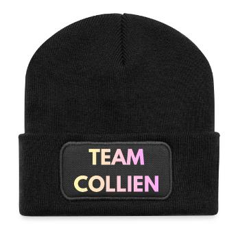 Team Collien Gradient Text - Recycled Patch Beanie - black - Front