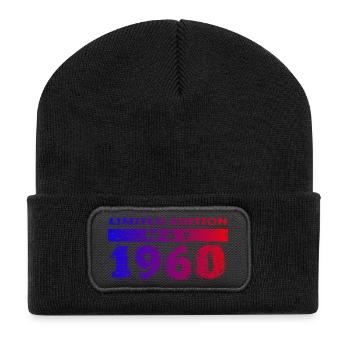 66th Birthday Limited Edition 05/1960 - Recycled Patch Beanie - black - Front