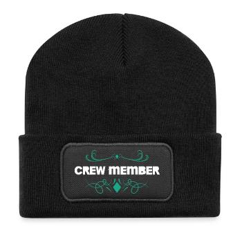 Flair d’ornement pour membres d’équipage - Beanie recyclé à patch - noir - Devant
