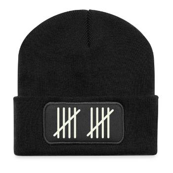 10 strokes - Recycled Patch Beanie - black - Front