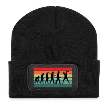 Hurling Player Coach Funny Team Hurlers Gift - Recycled Patch Beanie - black - Front
