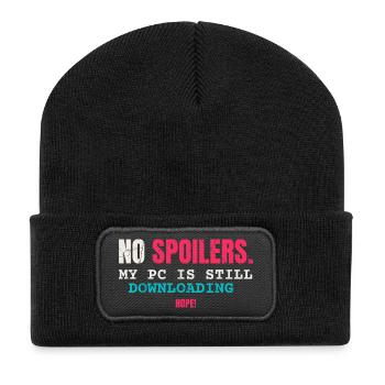 No Spoiler Videogame - Recycelte Patch Beanie - Schwarz - Vorne