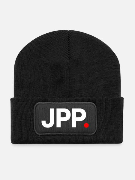 JPP | Humor Fatigue Minimalist Office - Recycled Patch Beanie - black