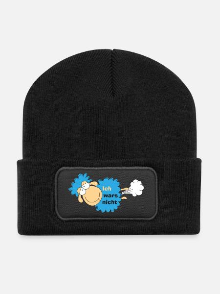 Schaaf wars nicht - Recycelte Patch Beanie - Schwarz