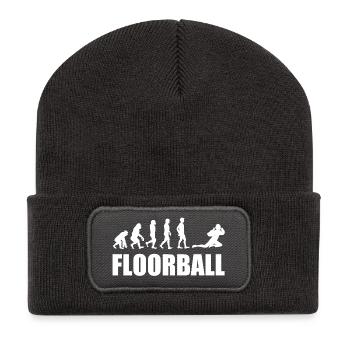 Floorball Goalkeeper Evolution - Recycelte Patch Beanie - Dunkelgrau - Vorne