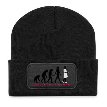 evolution_krankenschwester_122012_c_3c - Recycelte Patch Beanie - Schwarz - Vorne